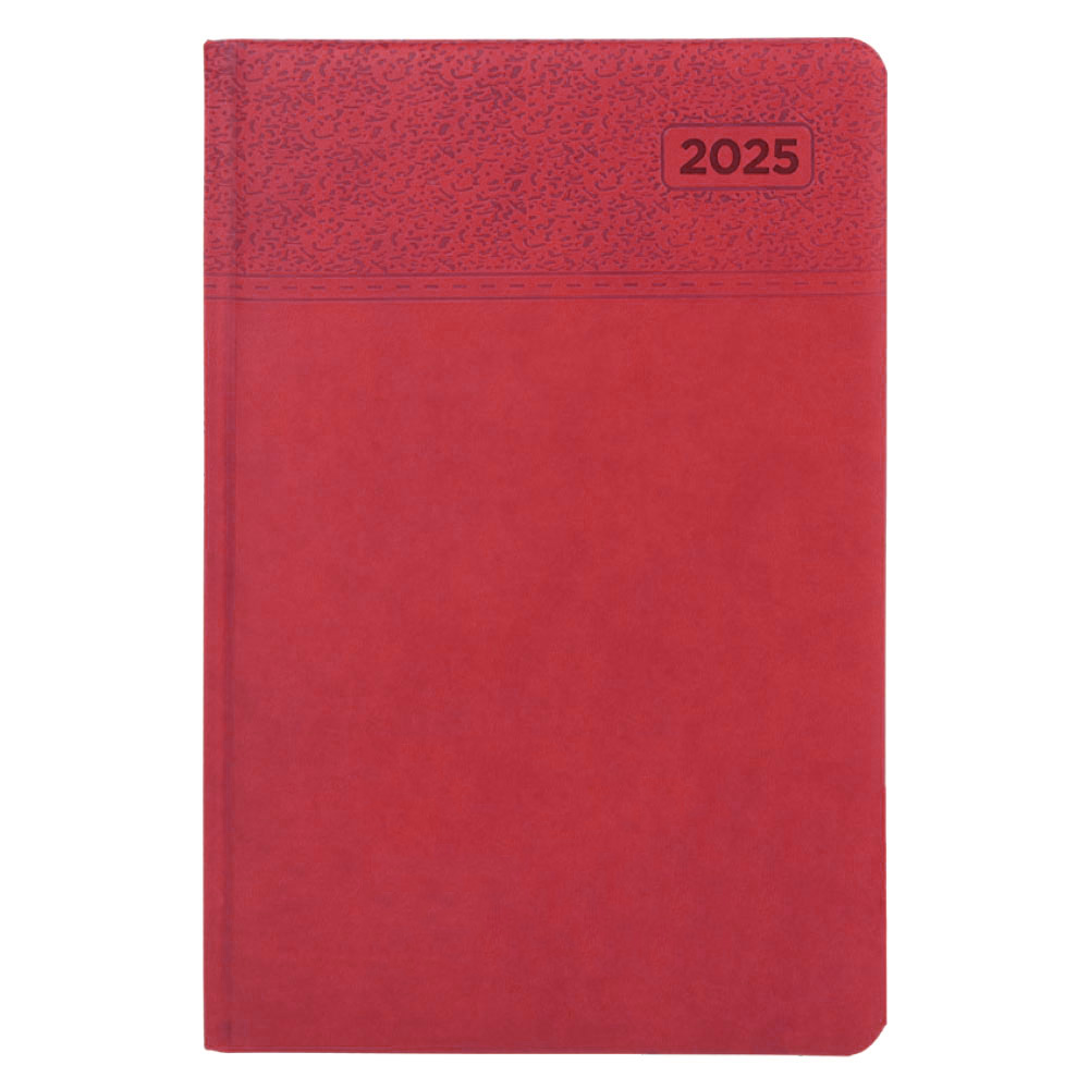 CEBECİ KIRMIZI TARİHLİ AJANDA (17X24 CM)