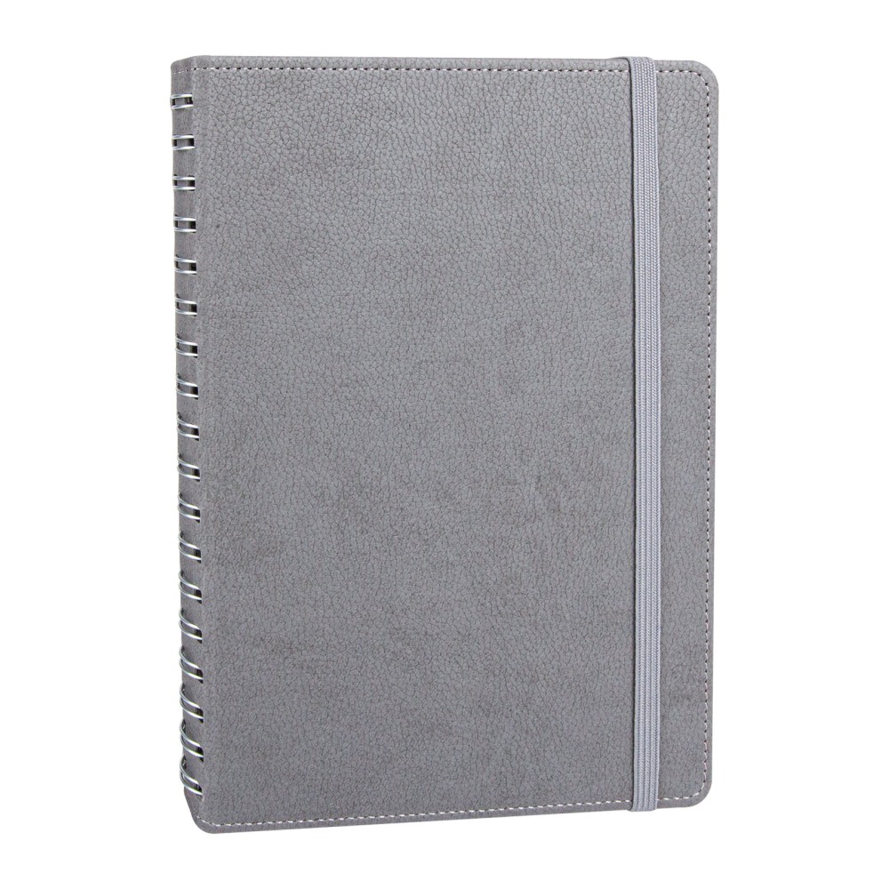 SÖĞÜTÖZÜ GRİ SPİRALLİ TARİHSİZ DEFTER (17X24 CM)