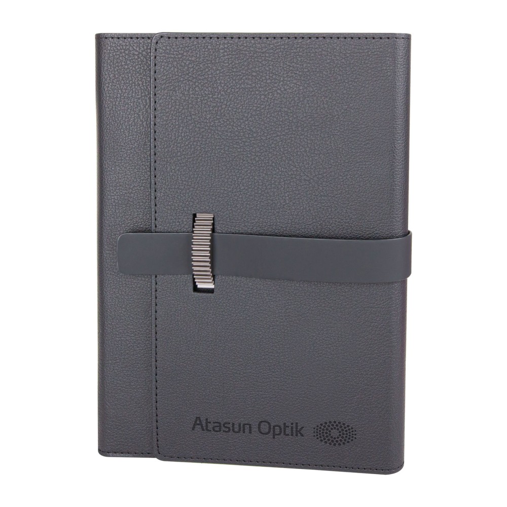 DEMİRTEPE SİYAH TARİHSİZ ORGANİZER DEFTER (17x22CM)