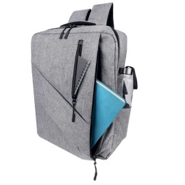 KORAL GRİ LAPTOP BÖLMELİ SIRT ÇANTASI