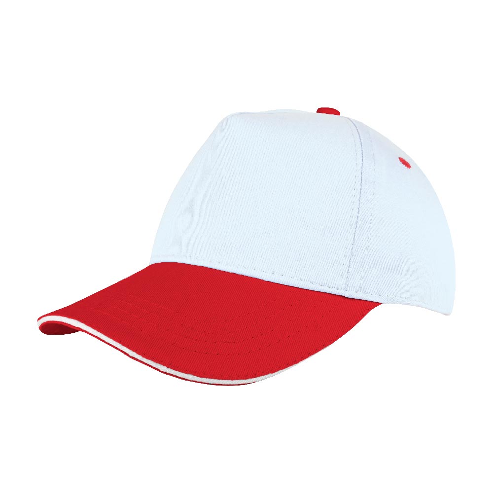 POMELO BEYAZ-KIRMIZI SANDWICH SİPER COTTON ŞAPKA