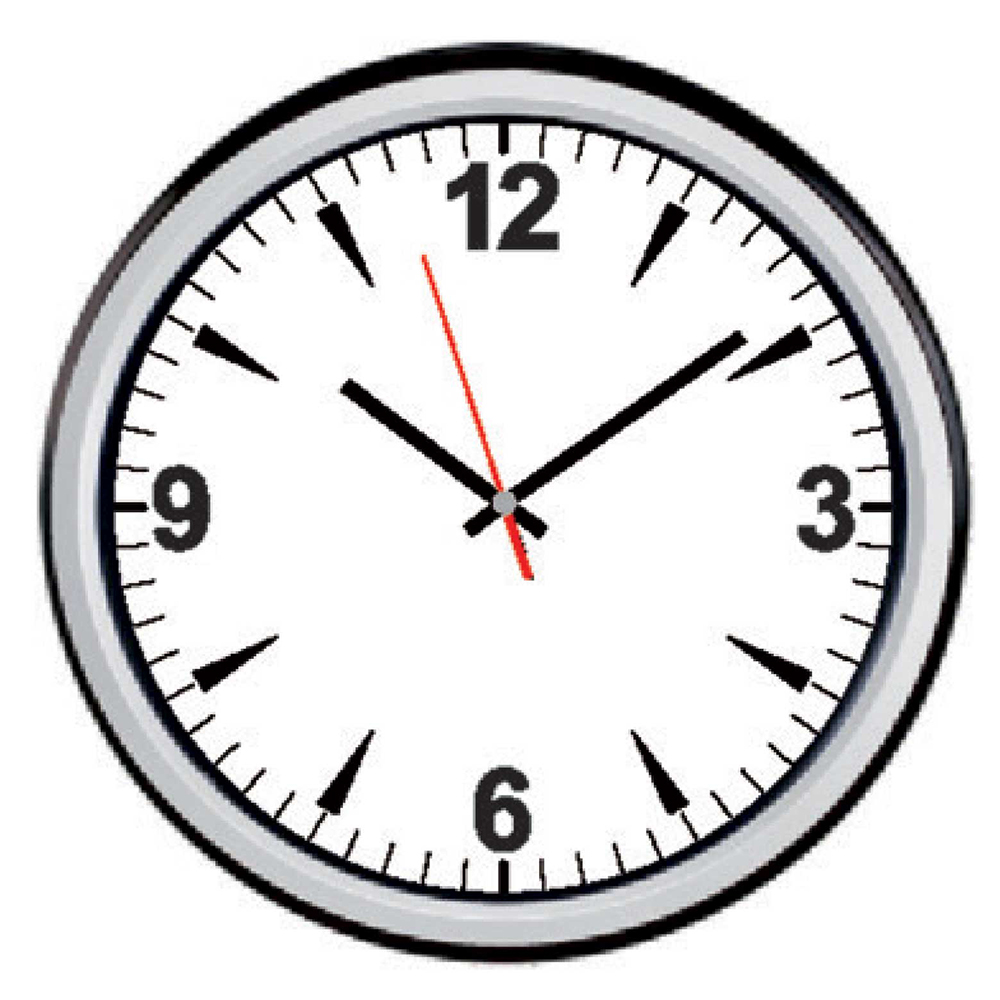 HESTIA546 SİYAH PLASTİK KASA DUVAR SAATİ (350 MM)