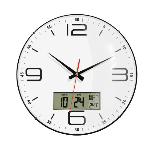 ZEUS507 PLASTİK KASA DUVAR SAATİ (350 MM)